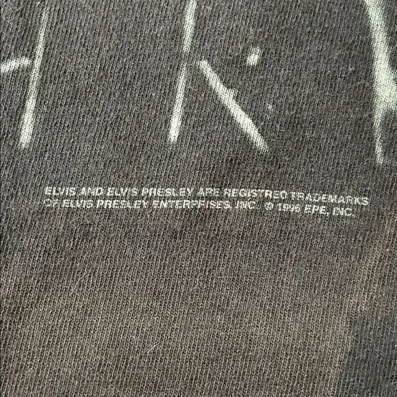 VINTAGE 1996 ELVIS PRESLEY SHOW 1 CONCERT BAND TEE SINGLE STITCH MENS XL - Picture 3 of 7